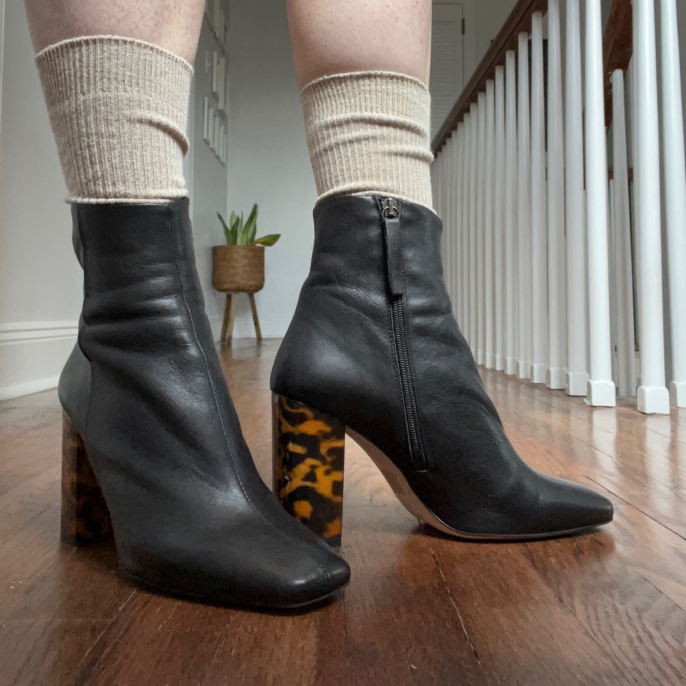 OFFICE MARBLE TORTOISE PRINT HEEL SIZE 40 - Picture 8 of 11
